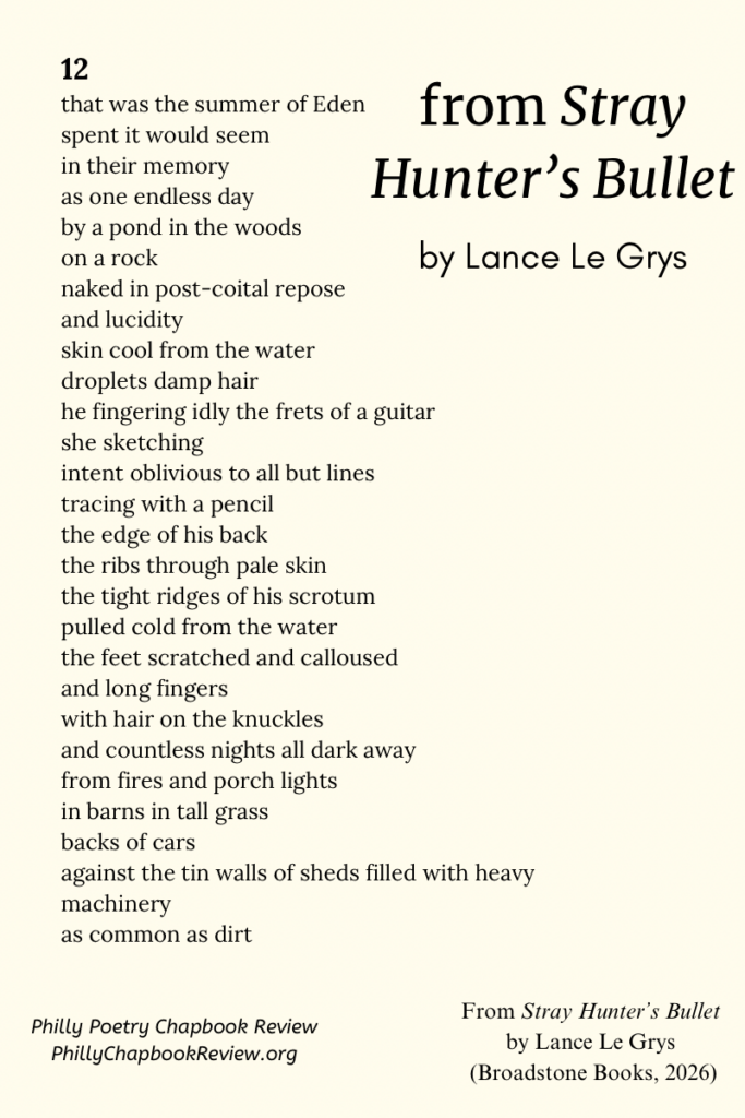From Stray Hunter's Bullet by Lance Le Grys
