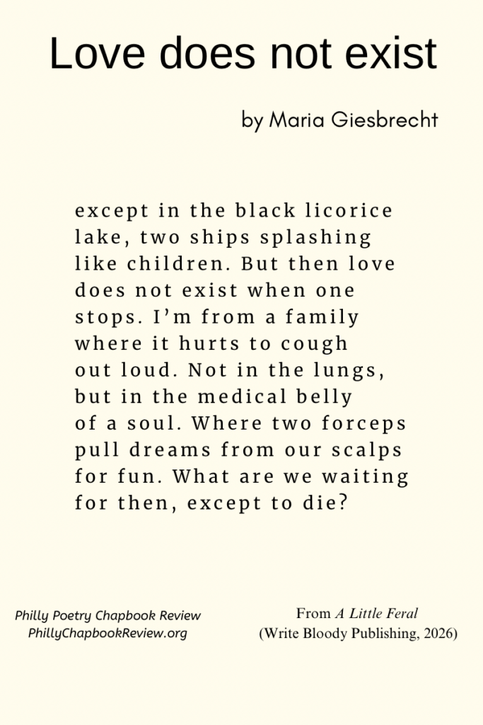 "Love does not exist" by Maria Giesbrecht